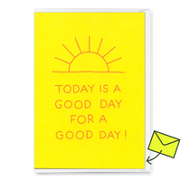 Deli Cards Grußkarte "Good day" | Coole Klappkarte mit Spruch für jeden Anlass