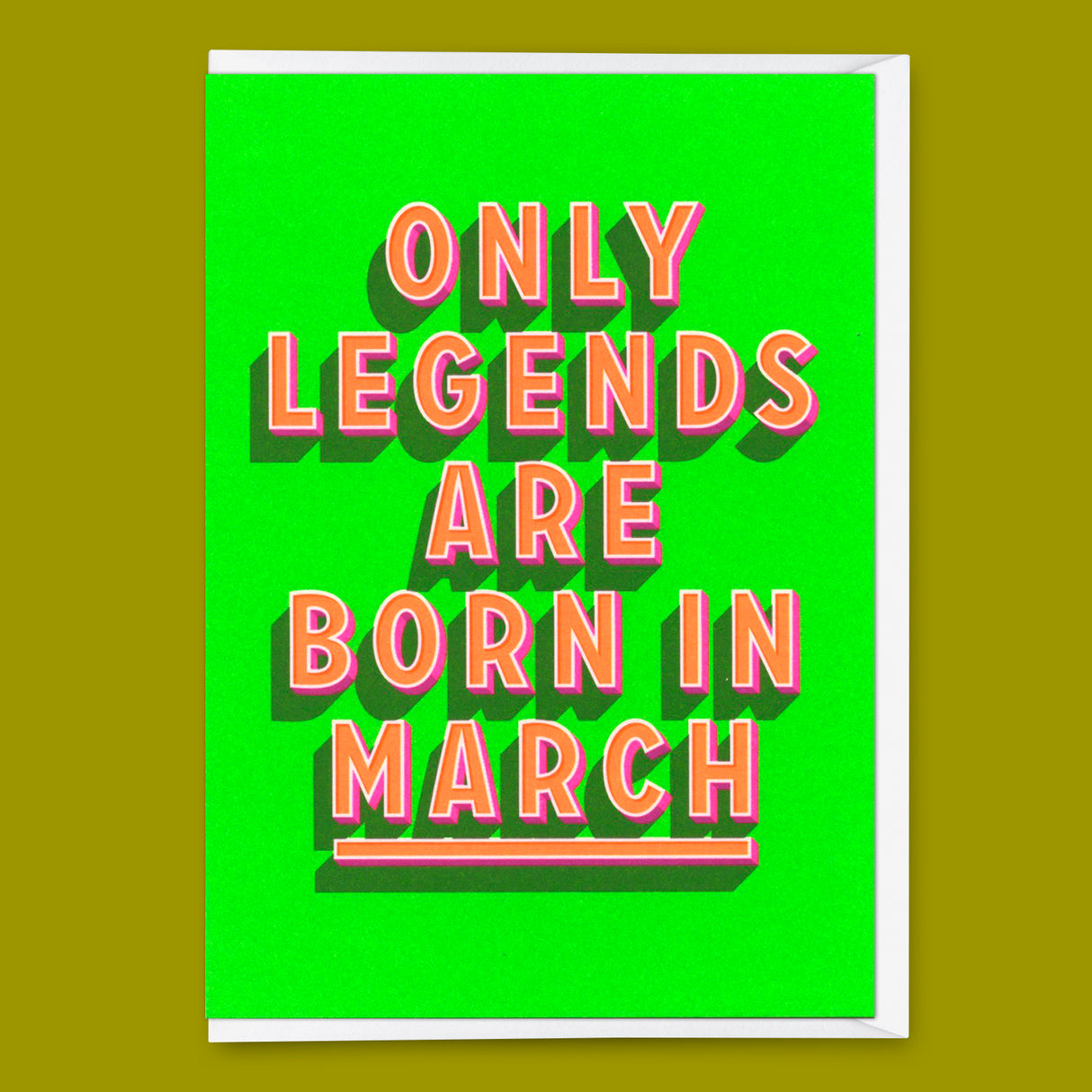 Deli Cards Grußkarte "Legends March" | Coole Klappkarte mit Spruch zum Geburtstag