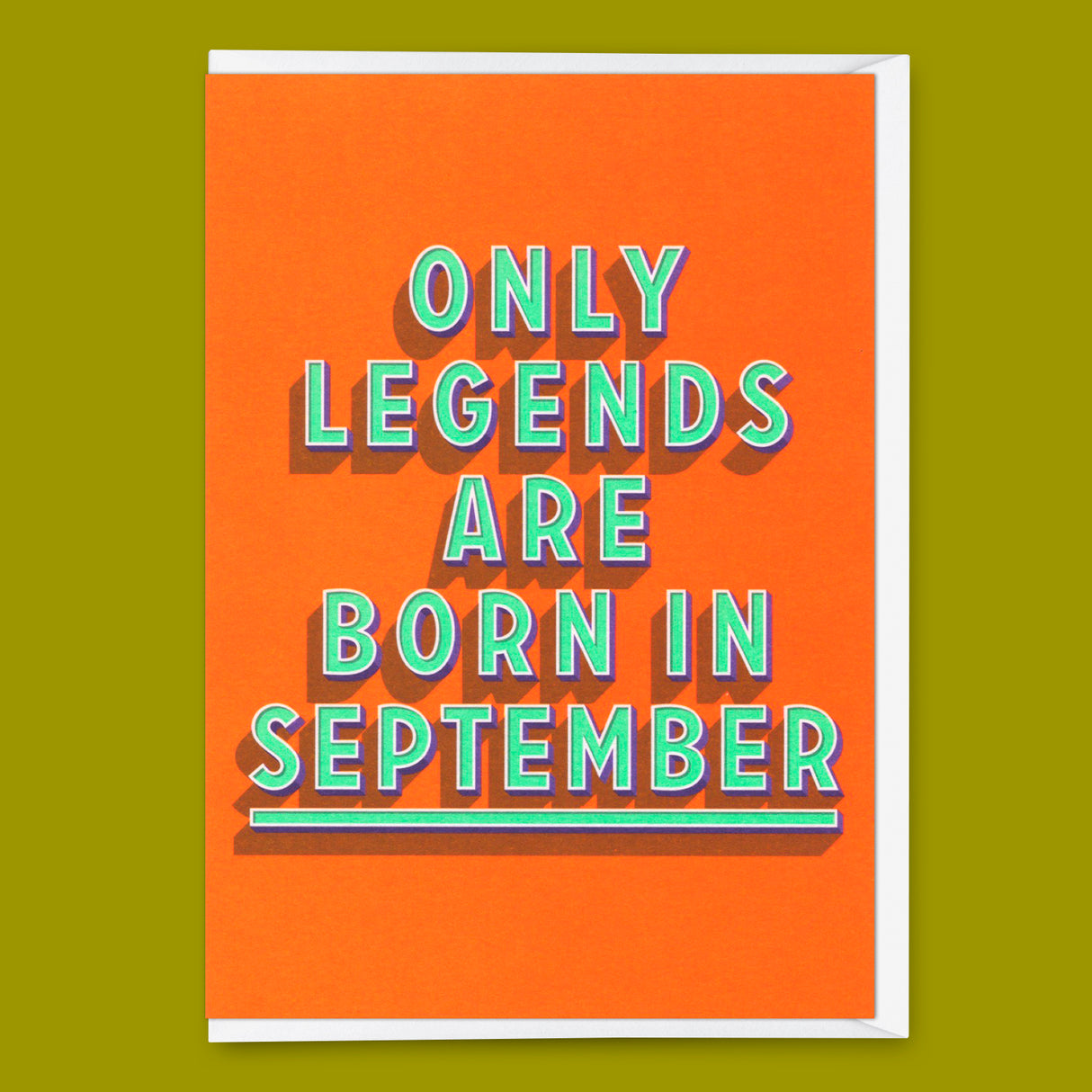 Deli Cards Grußkarte "Legends September" | Coole Klappkarte mit Spruch zum Geburtstag