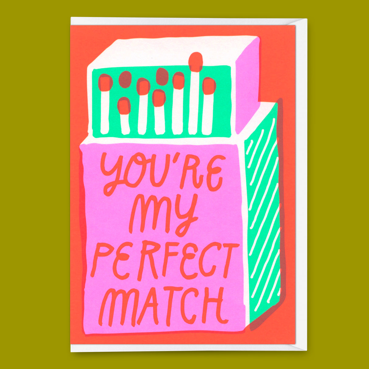 Deli Cards Grußkarte "Perfect Match" | Besondere Klappkarte für Verliebte