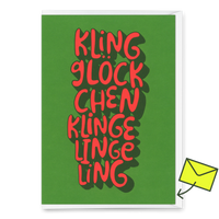 Deli Cards Grußkarte "Klingglöckchen" | Besondere Klappkarte zu Weihnachten
