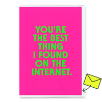 Deli Cards Grußkarte "You´re the best thing" | Coole Klappkarte für Verliebte