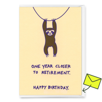 Deli Cards Grußkarte "Closer to retirement" | Lustige Klappkarte zum Geburtstag