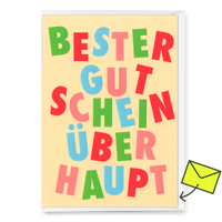 Deli Cards Grußkarte "Bester Gutschein überhaupt" | Lustige Gutschein-Karte