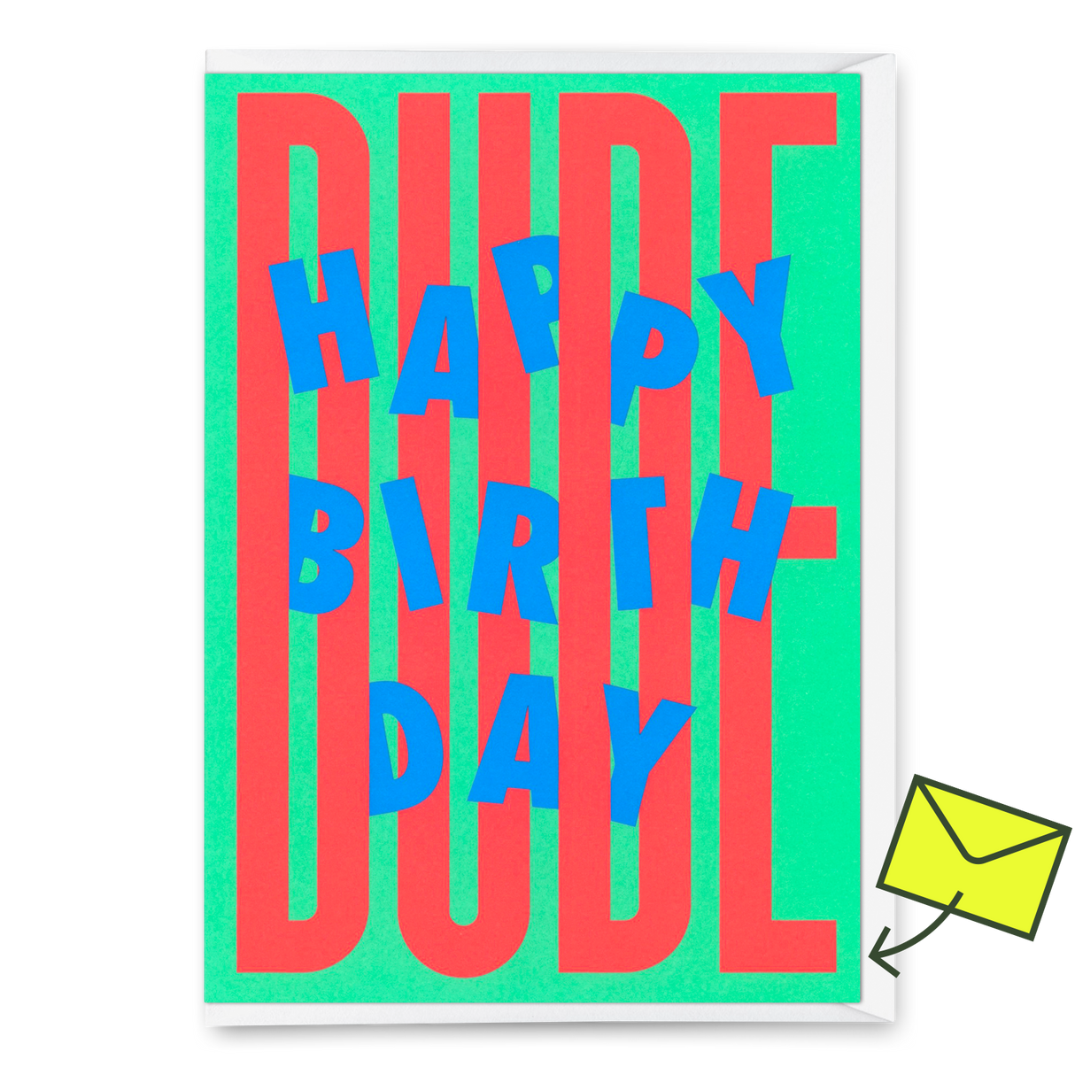 Deli Cards Grußkarte "Happy Birthday, Dude!" | Coole Klappkarte zum Geburtstag