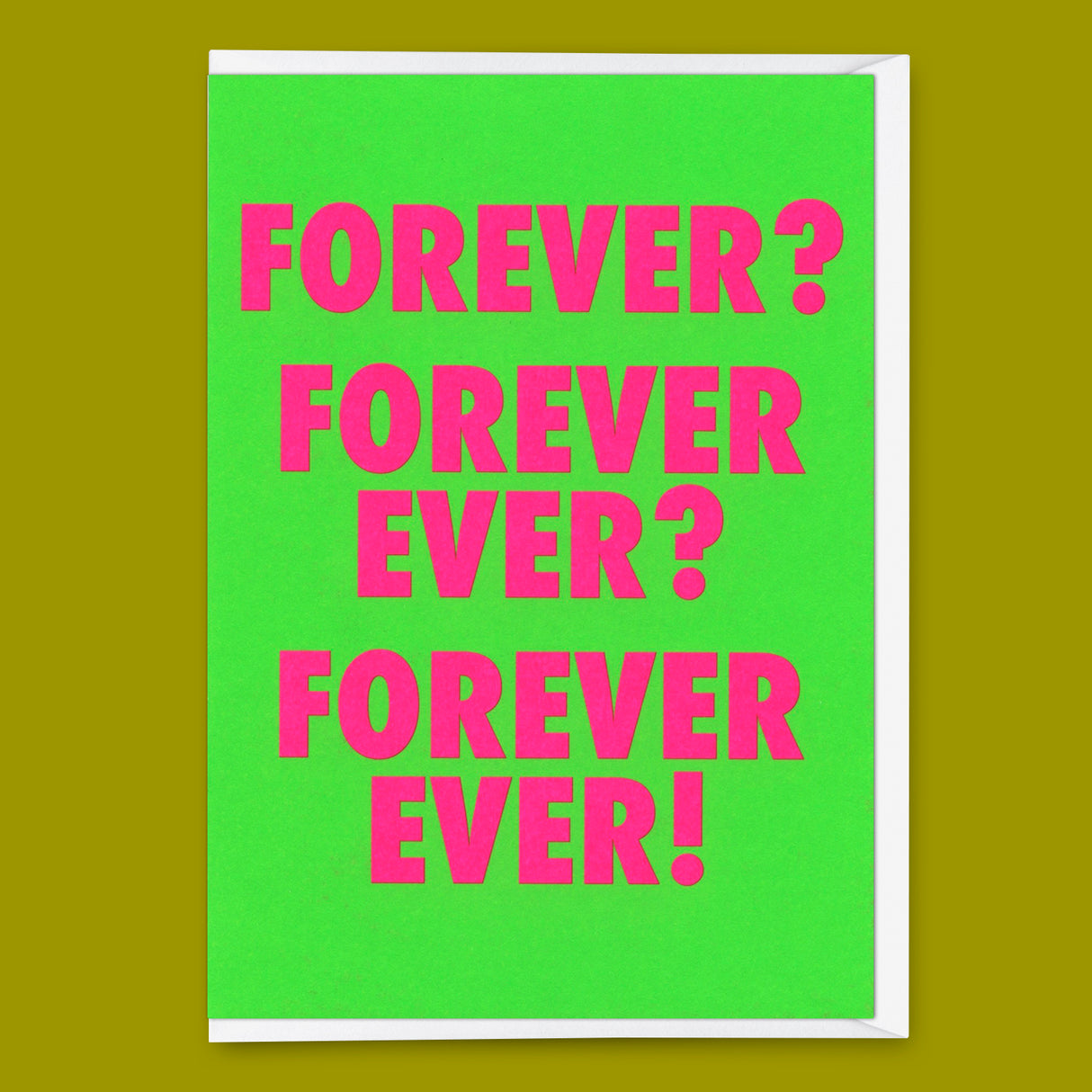 Deli Cards Grußkarte "For ever & ever" | Besondere Klappkarte für Verliebte