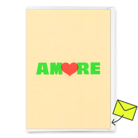 Deli Cards Grußkarte "Amore" | Coole Klappkarte für Verliebte