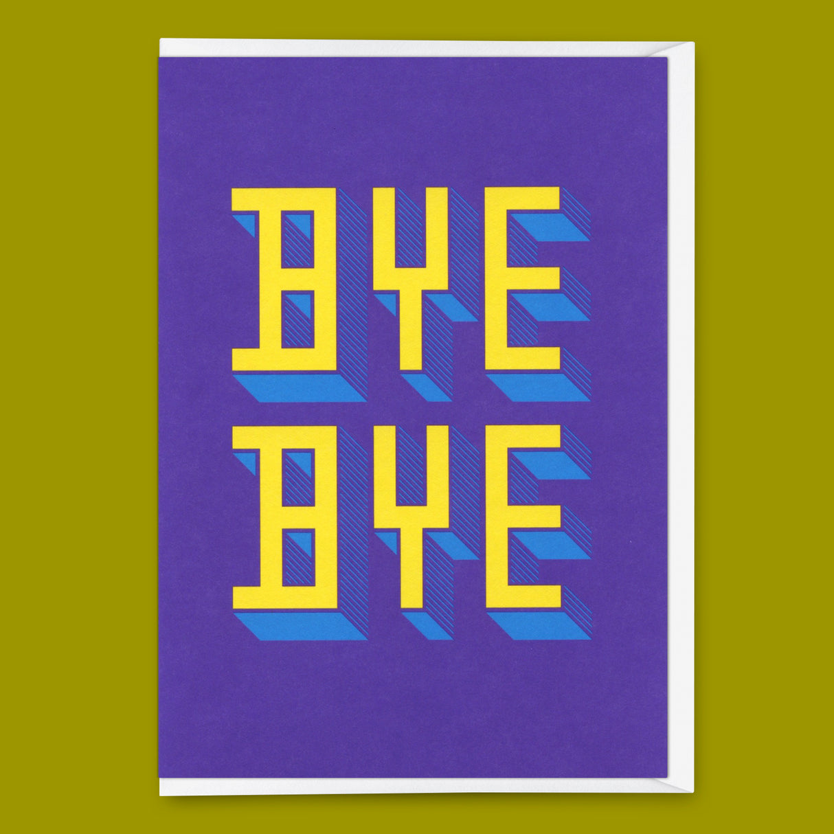 Deli Cards Grußkarte "Bye Bye" | Coole Klappkarte zum Abschied