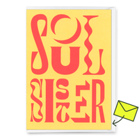 Deli Cards Grußkarte "Soul Sisters forever" | Besondere Klappkarte für Freunde