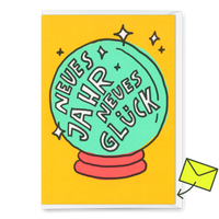 Deli Cards Grußkarte "Neues Jahr. Neues Glück." | Lustige Klappkarte zum Geburtstag