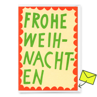 Deli Cards Grußkarte "Frohe Weihnachten Scherenschnitt" | Schöne Klappkarte zu Weihnachten
