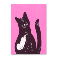 Deli Cards Postkarte "Meow you" | Lustige Karte mit Katzen-Motiv