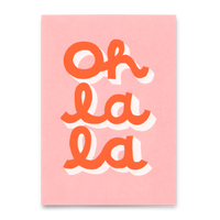 Deli Cards Postkarte "Oh La La" | Schöne Karte für jeden Anlass