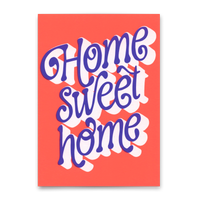 Deli Cards Postkarte "Home sweet home" | Schöne Karte mit Spruch