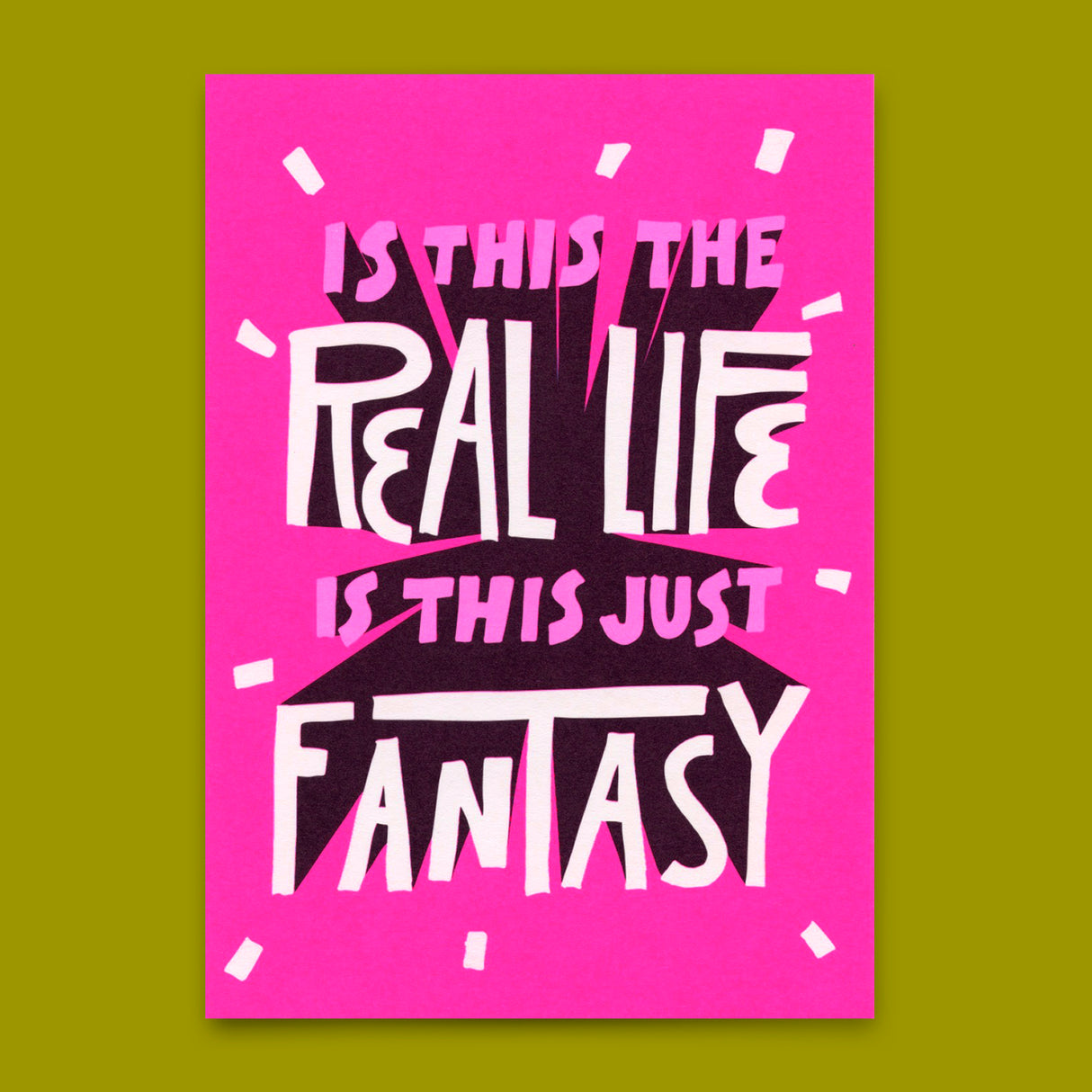 Deli Cards Postkarte "Is this the real life" | Besondere Karte mit Spruch