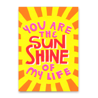Deli Cards Postkarte "You are the sunshine" | Besondere Karte mit Spruch
