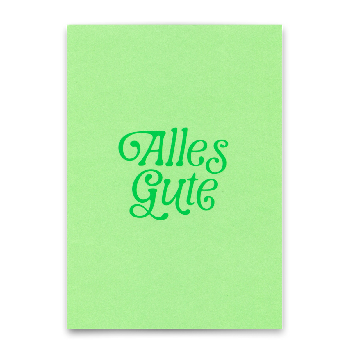 Deli Cards Postkarte "Alles Gute Grün" | Schöne Karte für jeden Anlass