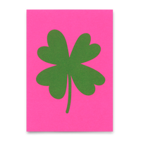 Deli Cards Postkarte "Four leaf clover" | Schöne Karte zum Glück wünschen
