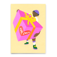 Deli Cards Postkarte "Geschenk für dich" | Besondere Karte für jeden Anlass