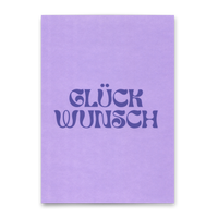 Deli Cards Postkarte "Glückwunsch Lila" | Schöne Karte für jeden Anlass