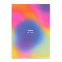 Deli Cards Postkarte "Happy Birthday Bunt" | Ausgefallene Karte zum Geburtstag