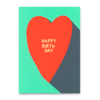Deli Cards Postkarte "Happy Birthday Heart" | Schöne Karte zum Geburtstag