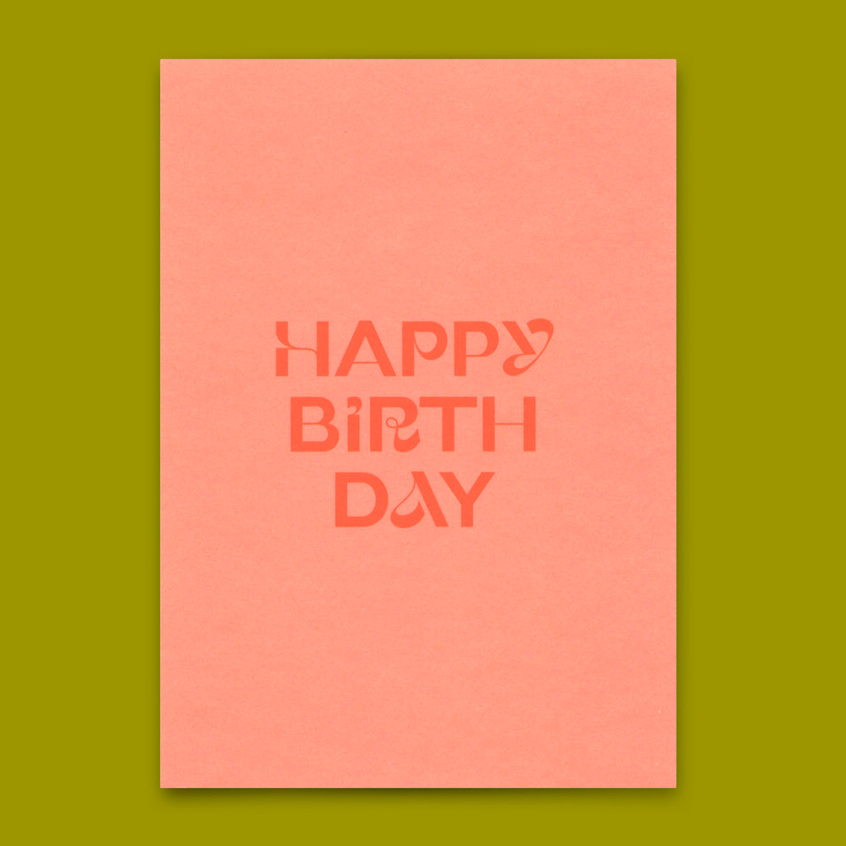 Deli Cards Postkarte "Happy Birthday Neonrosa" | Schöne Karte zum Geburtstag