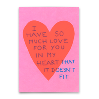 Deli Cards Postkarte "I have so much love for you" | Schöne Karte für Verliebte