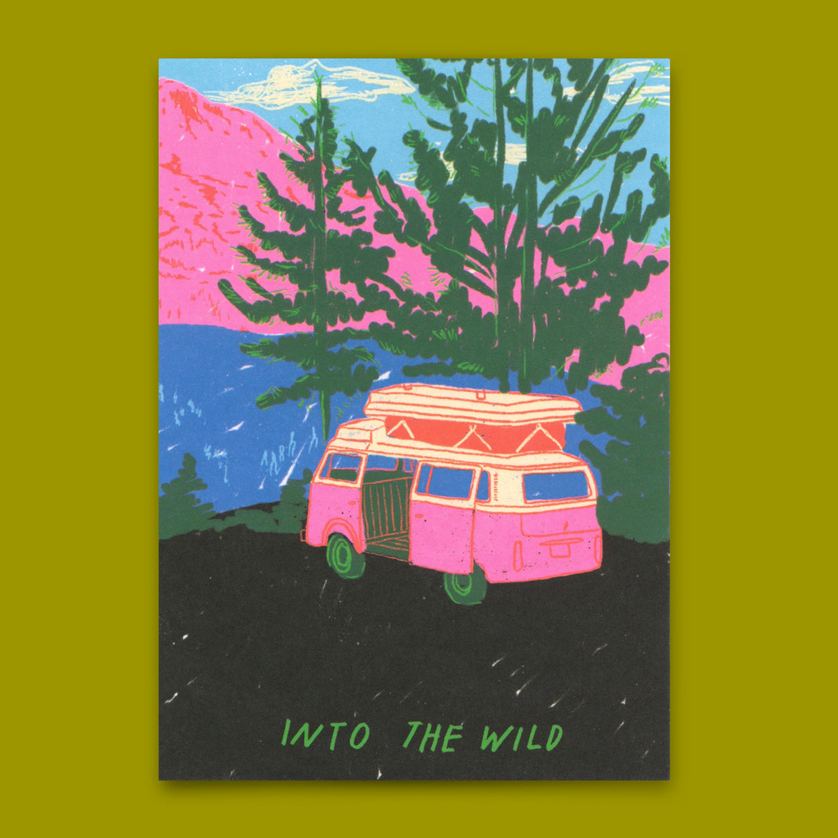Deli Cards Postkarte "Into the wild" | Ausgefallene Karte für jeden Anlass