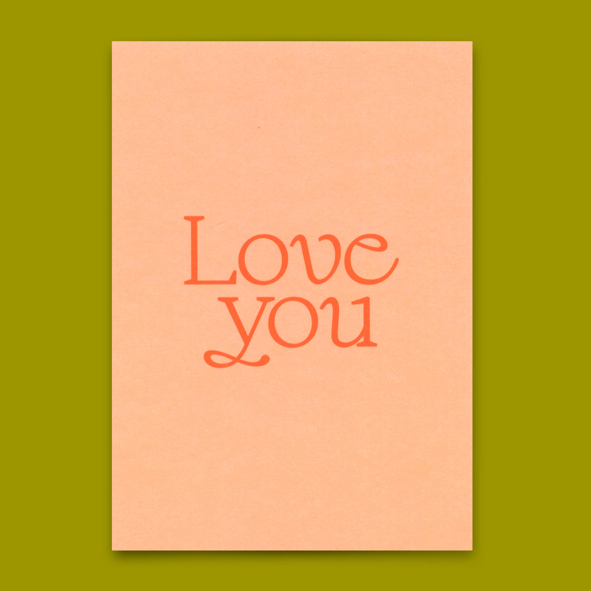 Deli Cards Postkarte "Love you Rosa" | Schöne Karte für Verliebte