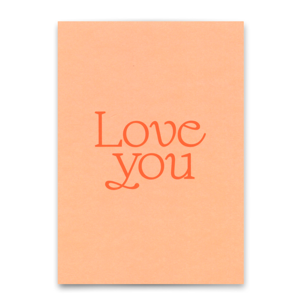 Deli Cards Postkarte "Love you Rosa" | Schöne Karte für Verliebte