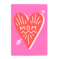 Deli Cards Postkarte "Mom" | Schöne Karte zum Muttertag