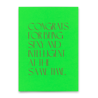 Deli Cards Postkarte "Intelligent" | Besondere Karte mit Spruch für jeden Anlass