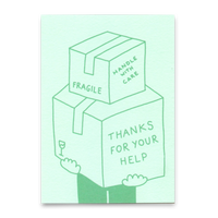 Deli Cards Postkarte "Thanks for your help" | Besondere Karte mit Spruch