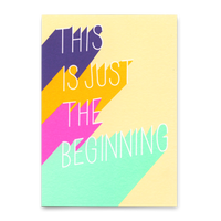 Deli Cards Postkarte "This is just the beginning" | Besondere Karte für jeden Anlass