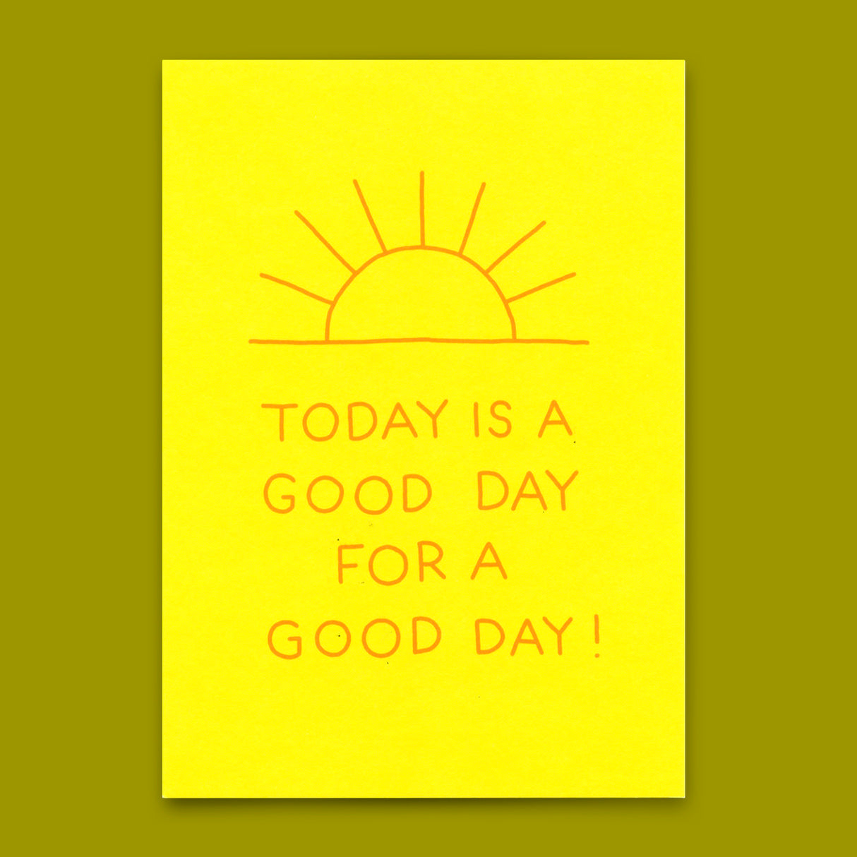 Deli Cards Postkarte "Good day" | Besondere Karte mit Spruch für jeden Anlass
