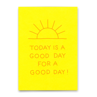 Deli Cards Postkarte "Good day" | Besondere Karte mit Spruch für jeden Anlass