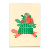 Deli Cards Postkarte "Turtle tower" | Schöne Karte für jeden Anlass