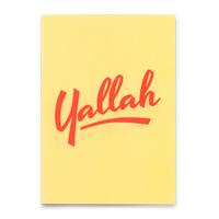 Deli Cards Postkarte "Yallah" | Coole Karte für jeden Anlass
