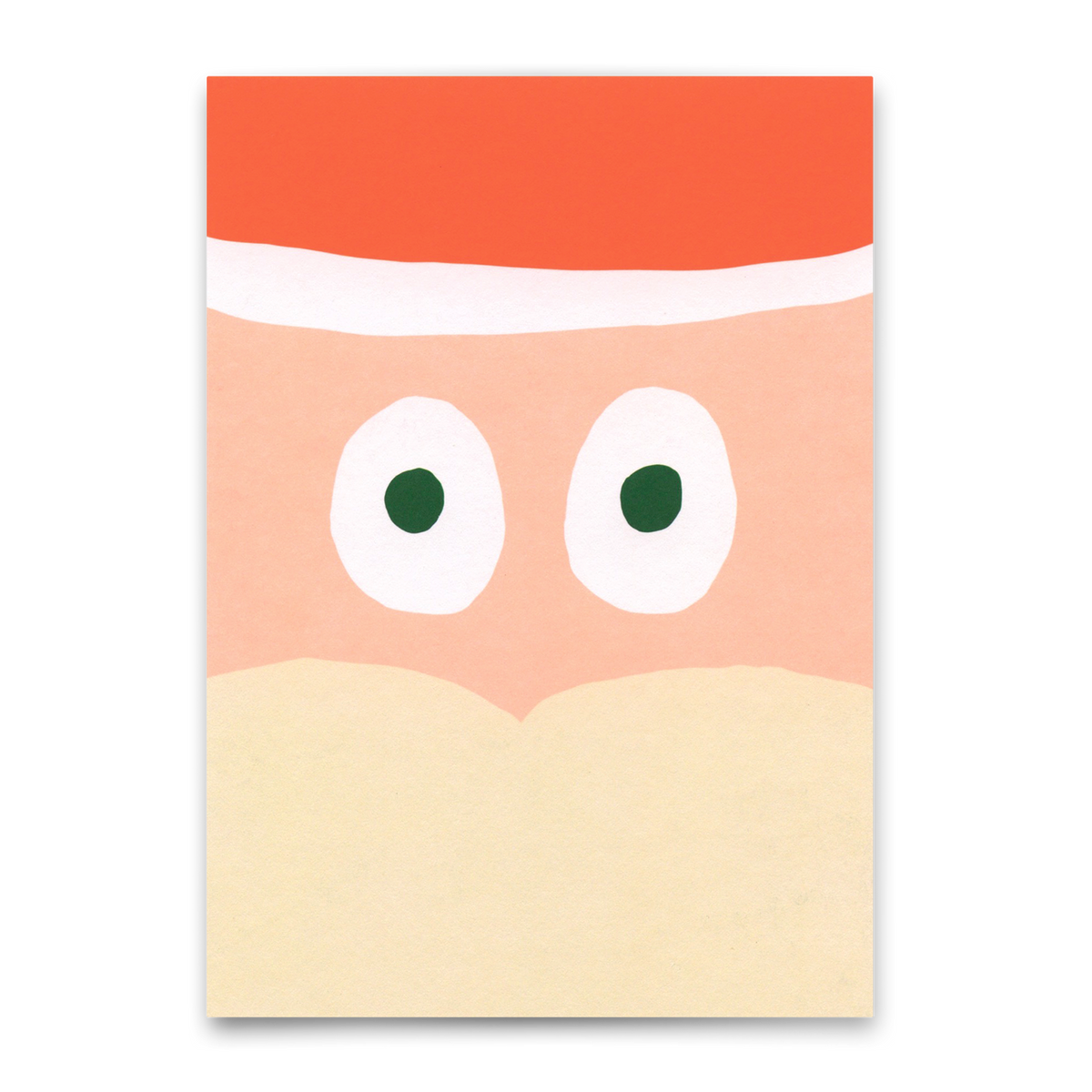 Deli Cards Postkarte "Santa face" | Schöne Karte zu Weihnachten