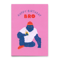Deli Cards Postkarte "Happy Birthday, Bro" | Coole Karte zum Geburtstag