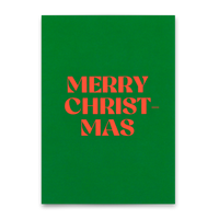 Deli Cards Postkarte "Merry Christmas Petrol" | Schöne Karte zu Weihnachten
