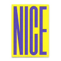 Deli Cards Postkarte "Nice bunt" | Coole Karte für jeden Anlass