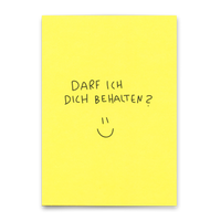 Deli Cards Postkarte "Darf ich dich behalten?" | Besondere Karte für Verliebte