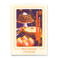 Deli Cards Postkarte "Christmas Feast" | Coole Karte zu Weihnachten