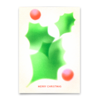 Deli Cards Postkarte "Merry Christmas Ilex" | Schöne Karte zu Weihnachten