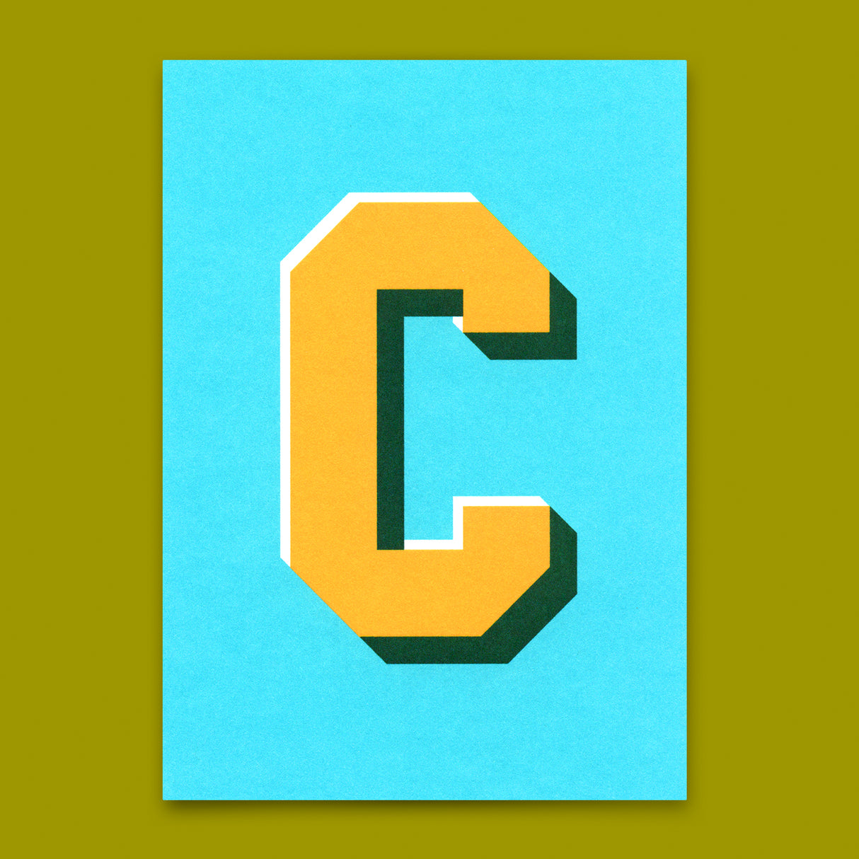 Deli Cards Monogrammkarte "C" | Coole Buchstaben Postkarte