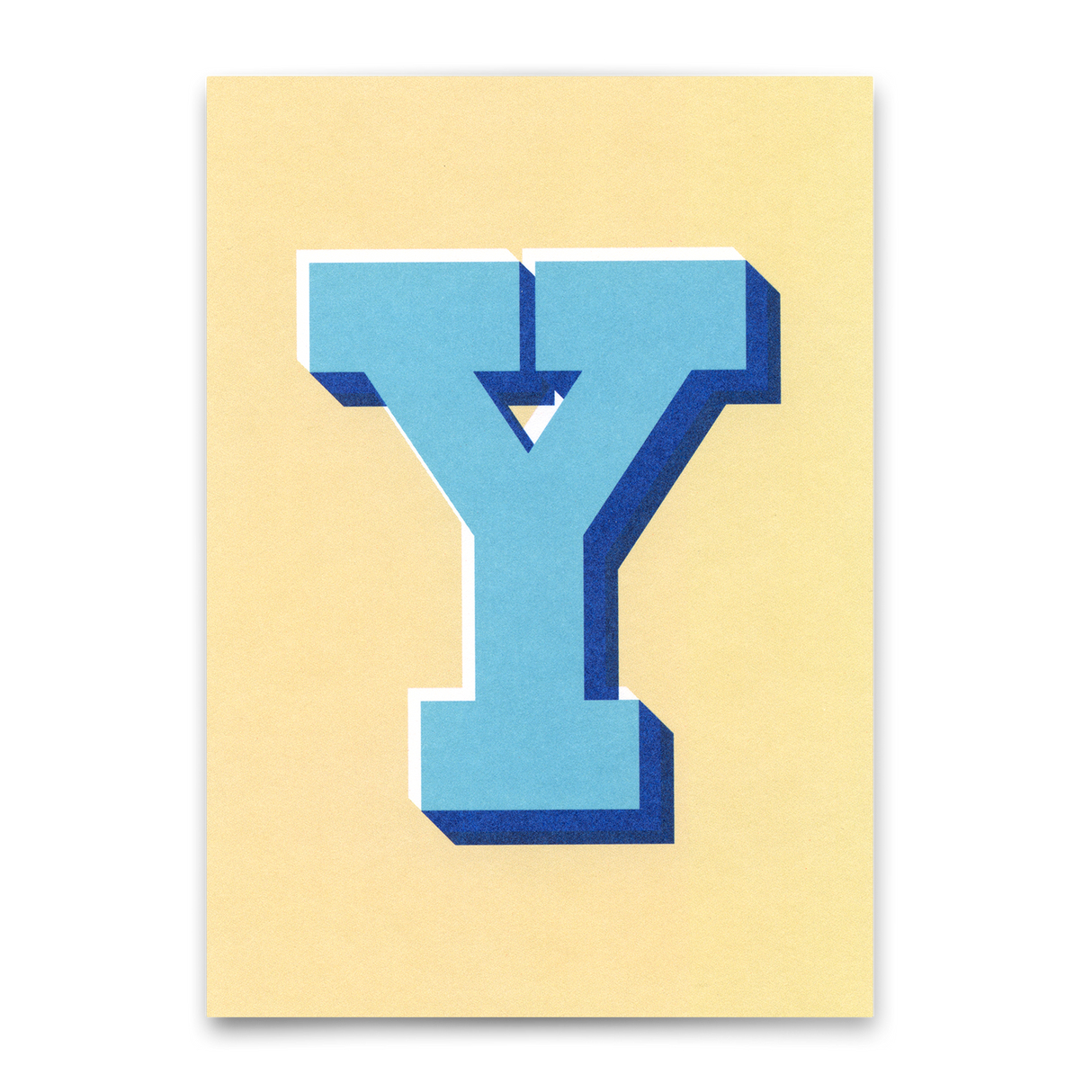 Deli Cards Monogrammkarte "Y" | Coole Buchstaben Postkarte
