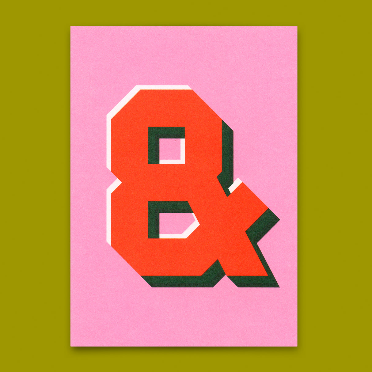 Deli Cards Monogrammkarte "&" | Coole Buchstaben Postkarte