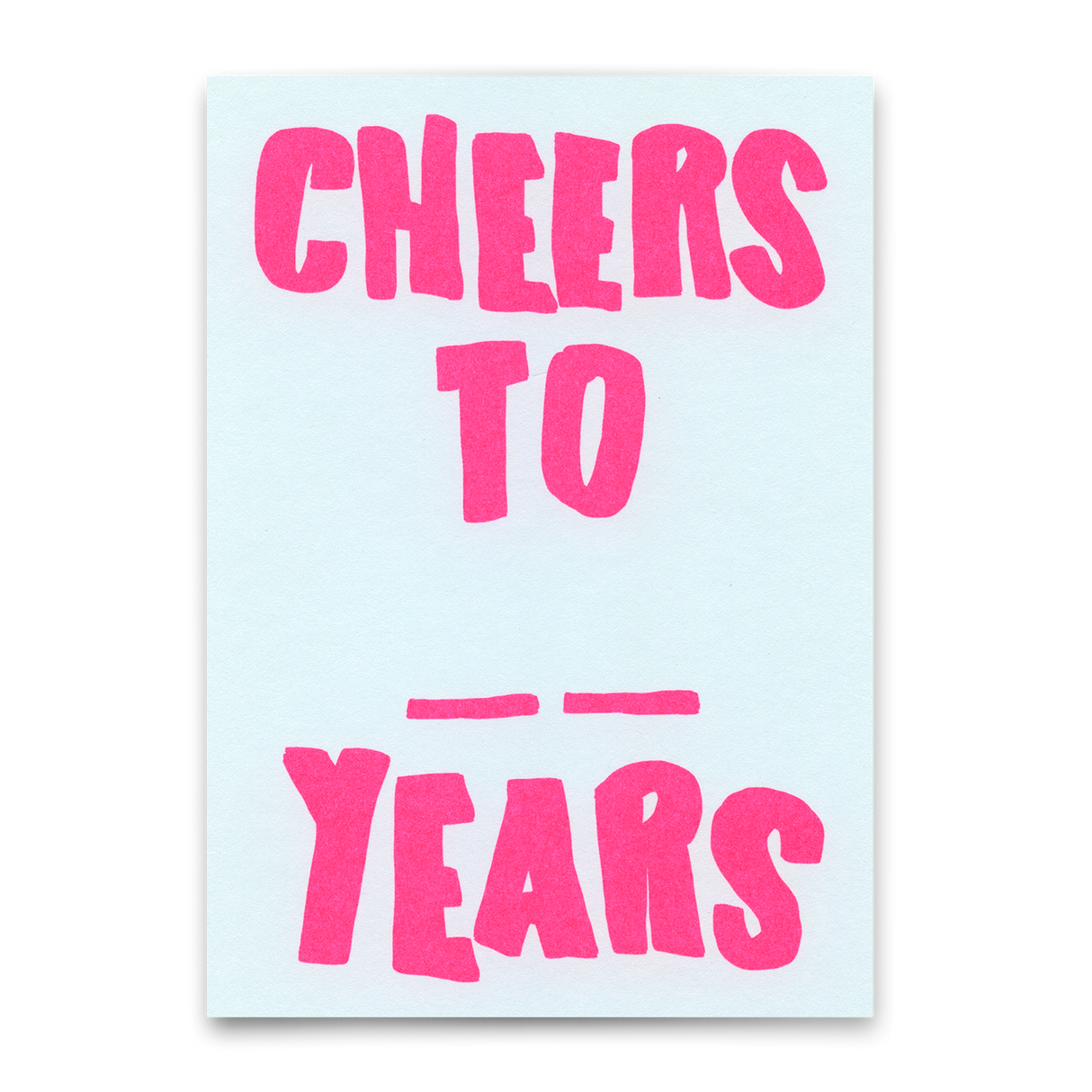 Deli Cards Postkarte "Cheers to X years" | Lustige Karte zum Geburtstag
